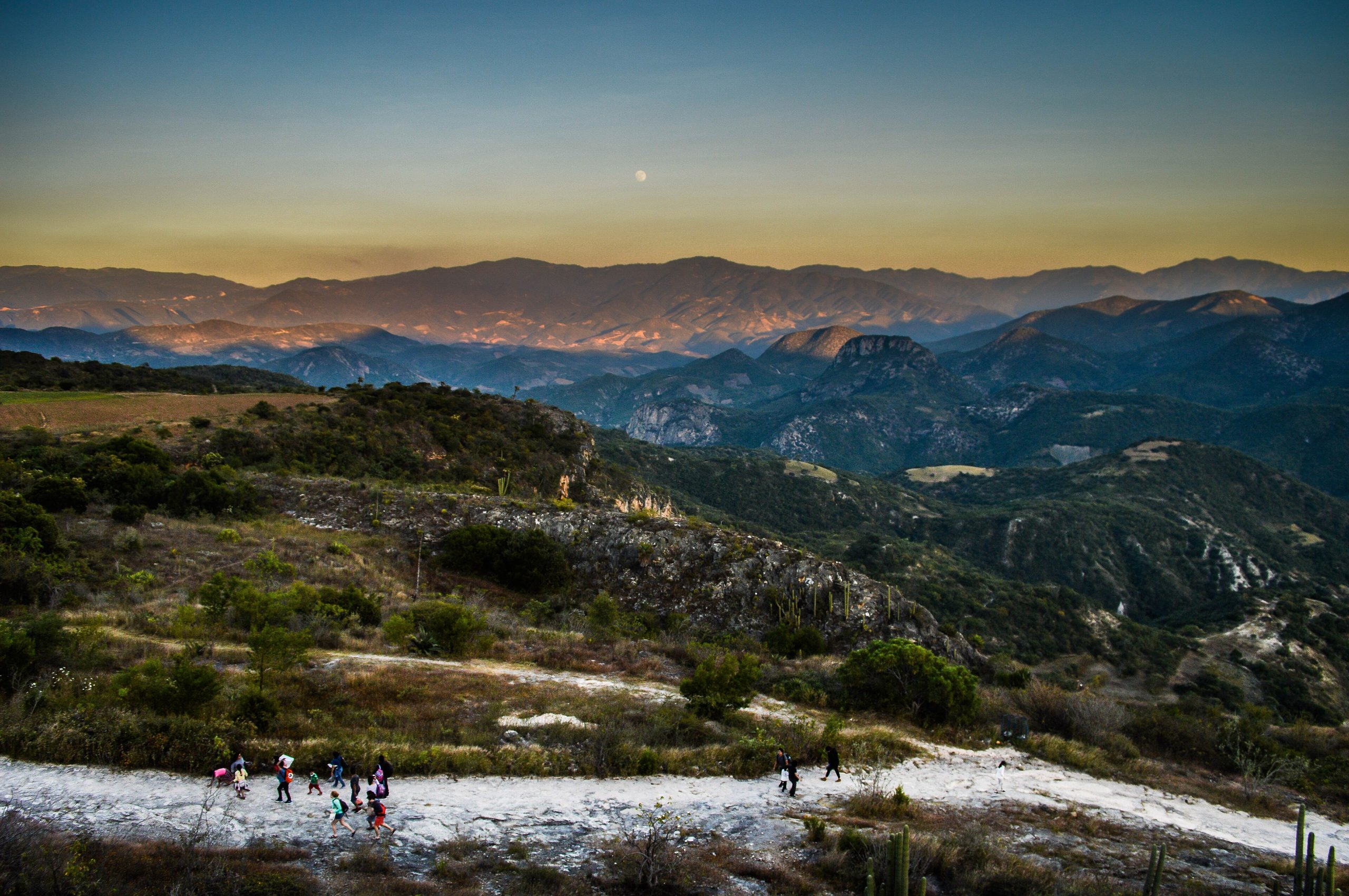Paisaje desde Hierve el Agua, Oaxaca